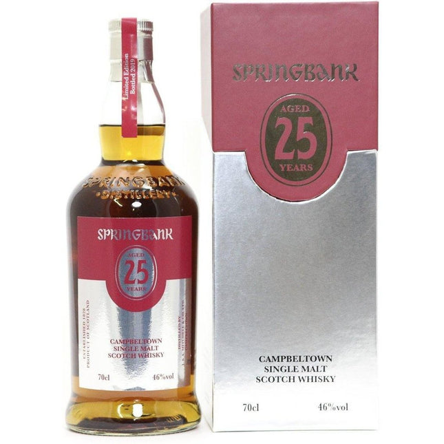 Springbank 25 Year Old Single Malt Scotch Whisky 2019 - The Really Good Whisky Company