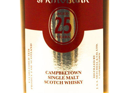 Springbank 25 Year Old Single Malt Whisky 2020 Bottling - 70cl 46% - The Really Good Whisky Company