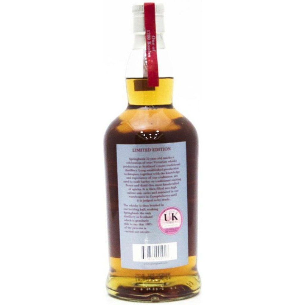 Springbank 25 Year Old Single Malt Whisky 2020 Bottling - 70cl 46% - The Really Good Whisky Company