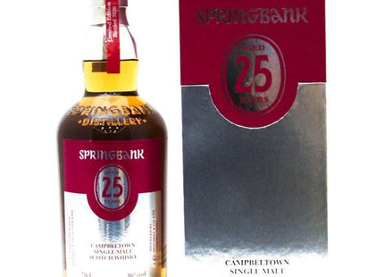 Springbank 25 Year Old Single Malt Whisky 2020 Bottling - 70cl 46% - The Really Good Whisky Company