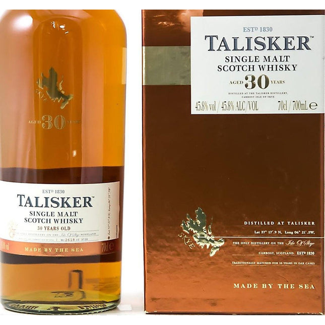 Talisker 30 Year Old 2015 Release Whisky - The Really Good Whisky Company