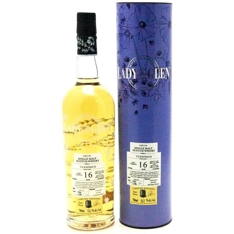 Teaninich 16 Year Old 2004 cask 301139 Lady of the Glen (Hannah Whisky Merchants) - 70cl 53.2%