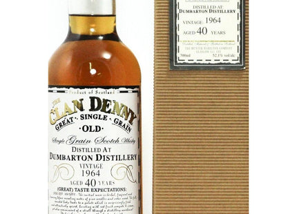 The Clan Denny, Dumbarton 40 Year Old Single Grain Whisky, 1964 - The Really Good Whisky Company