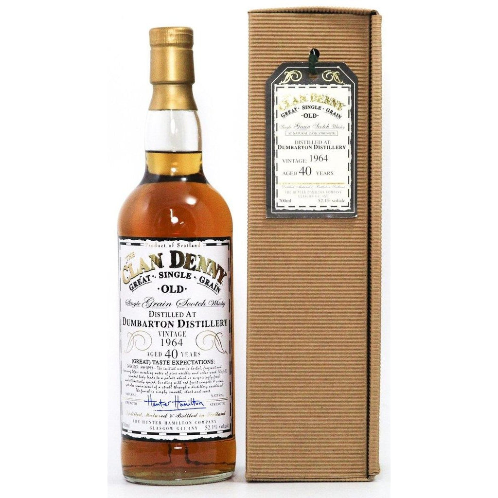 The Clan Denny, Dumbarton 40 Year Old Single Grain Whisky, 1964 - The Really Good Whisky Company