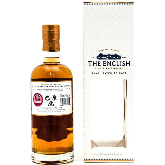 The English Gently Smoked Sherry Cask Single Malt English Whisky - 70cl 46%