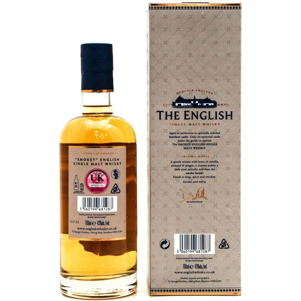 The English Smokey Single Malt Whisky - 70cl 43%