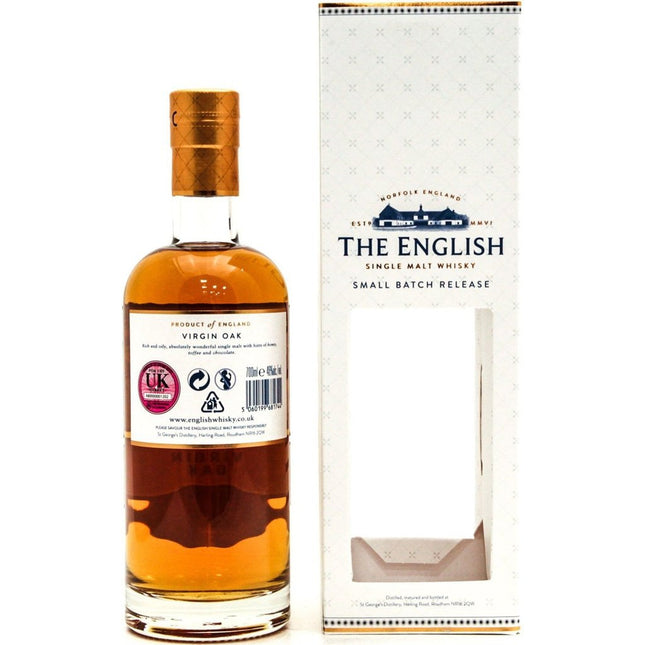 The English Virgin Oak Cask Single Malt Whisky - 70cl 46%