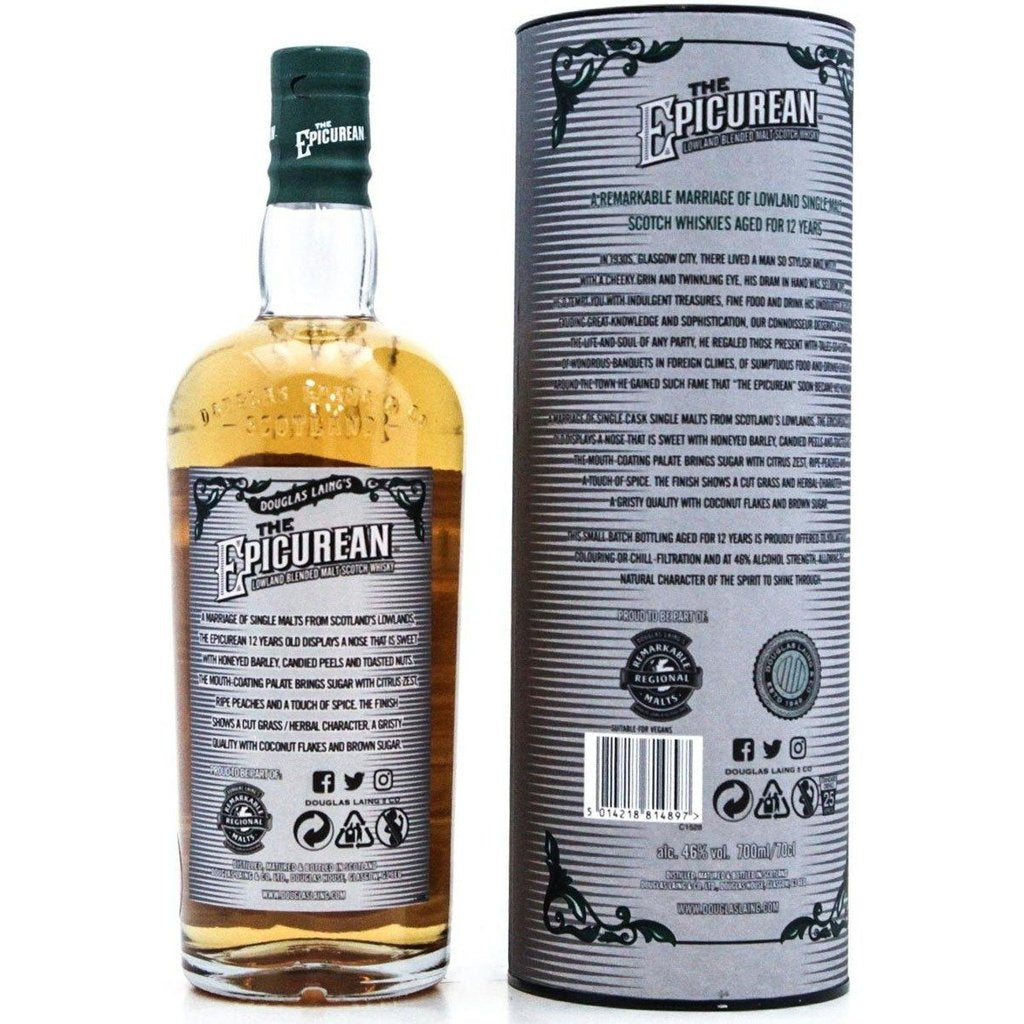 The Epicurean 12 Year Old Blended Malt - 70cl 46% - The Really Good Whisky Company