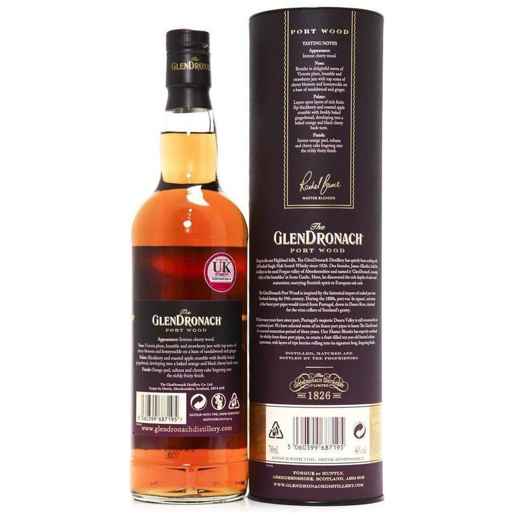 The GlenDronach Portwood 10 Year Old Single Malt Whisky - The Really Good Whisky Company