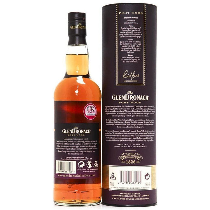 The GlenDronach Portwood 10 Year Old Single Malt Whisky - The Really Good Whisky Company