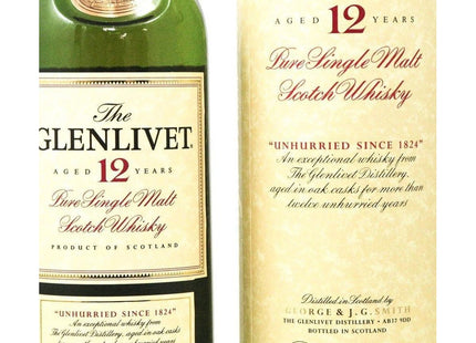 The Glenlivet 12 Year Old Whisky Unhurried since 1824 - The Really Good Whisky Company