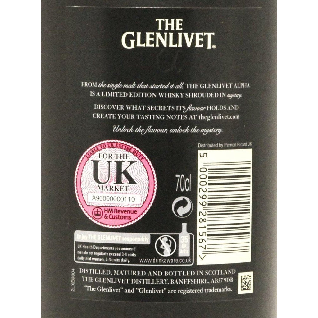 The Glenlivet Alpha Whisky - The Really Good Whisky Company