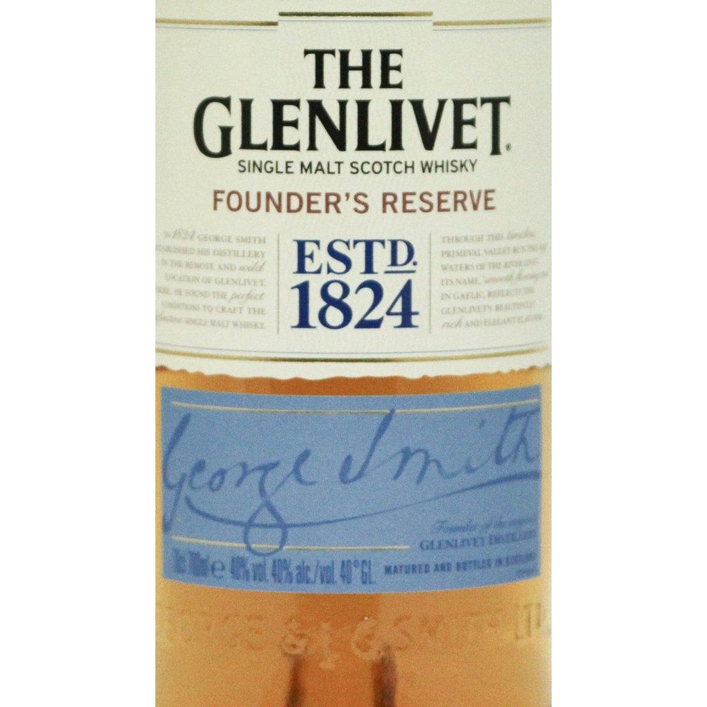 The Glenlivet Founders Reserve Single Malt Scotch Whisky - The Really Good Whisky Company