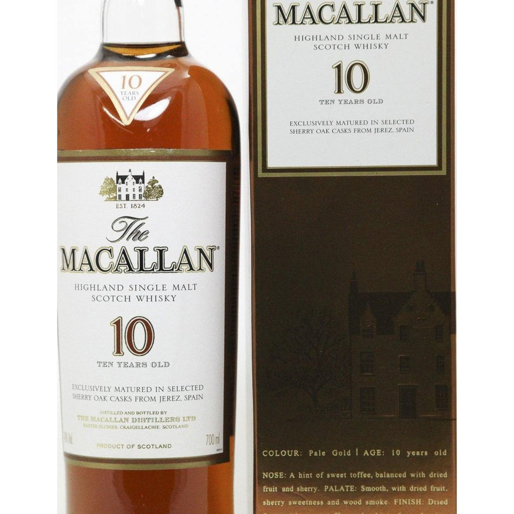 The Macallan 10 Year Old Sherry Oak Single Malt Scotch Whisky - The Really Good Whisky Company