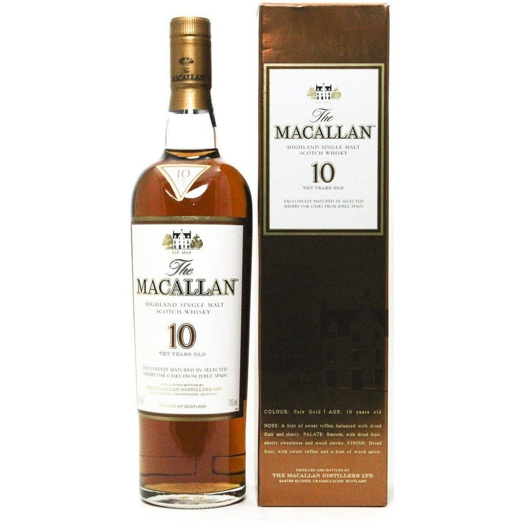 The Macallan 10 Year Old Sherry Oak Single Malt Scotch Whisky - The Really Good Whisky Company