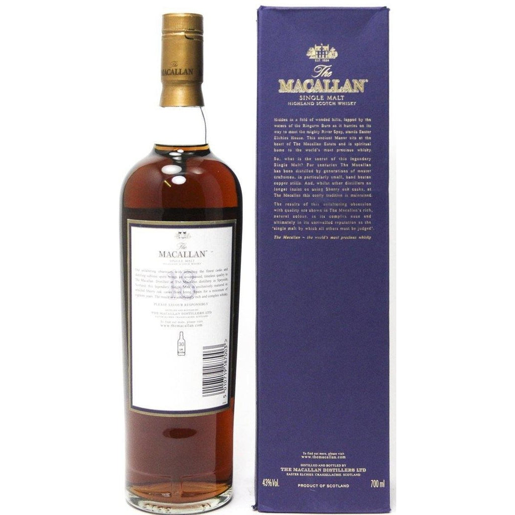 The Macallan 18 Year Old 1988 and Earlier Single Malt Whisky - The Really Good Whisky Company