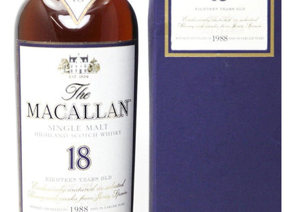 The Macallan 18 Year Old 1988 and Earlier Single Malt Whisky - The Really Good Whisky Company