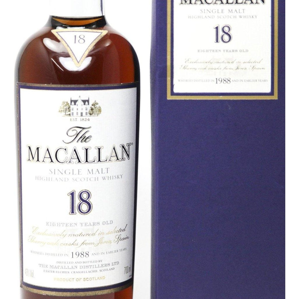 The Macallan 18 Year Old 1988 and Earlier Single Malt Whisky - The Really Good Whisky Company