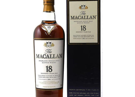The Macallan 18 Year Old 1991 Single Malt Scotch Whisky - The Really Good Whisky Company