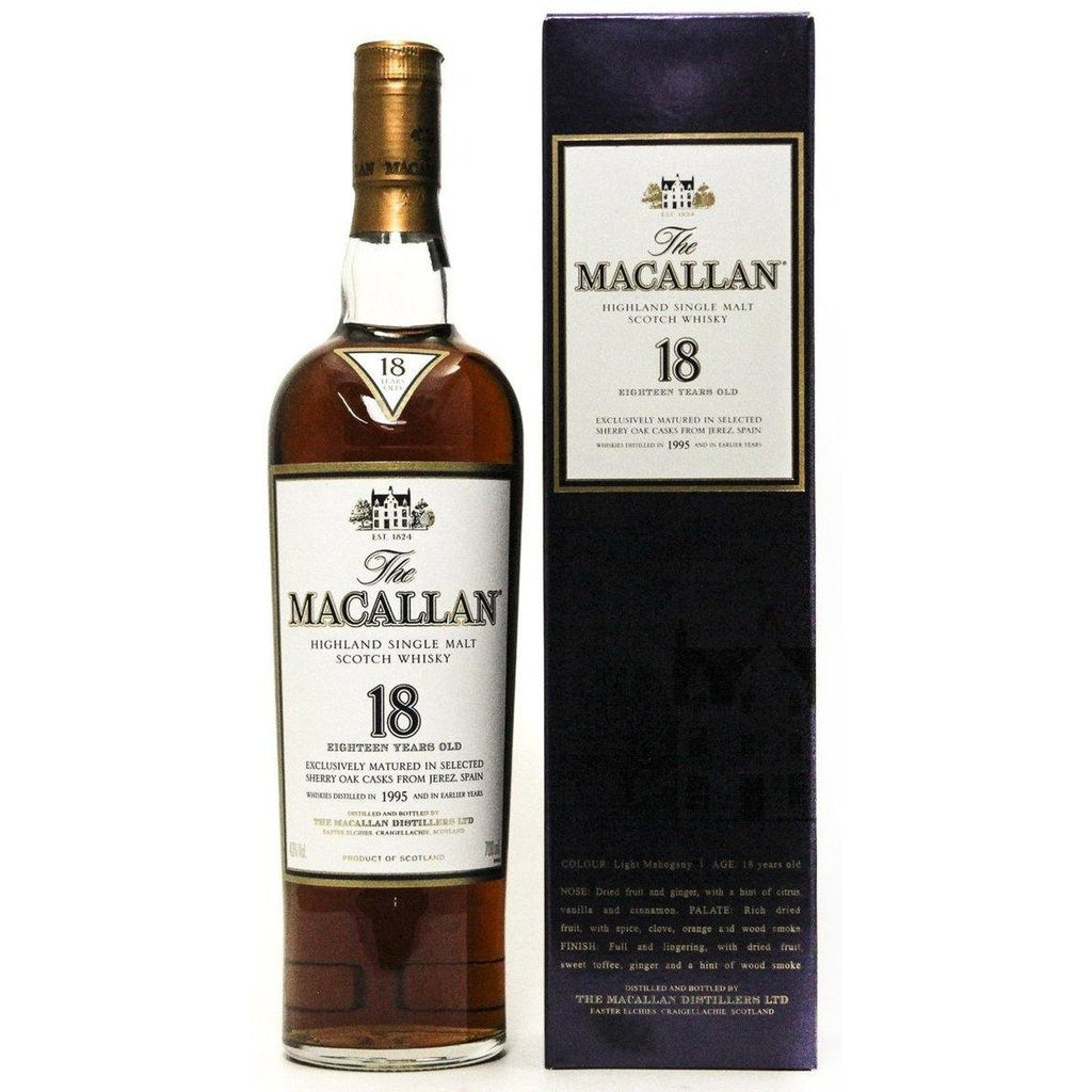 The Macallan 18 Year Old 1995 Single Malt Scotch Whisky - The Really Good Whisky Company