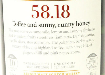 The Scotch Malt Whisky Society (SMWS)- 58.18  - Toffe and Sunny , Runny Honey - The Really Good Whisky Company