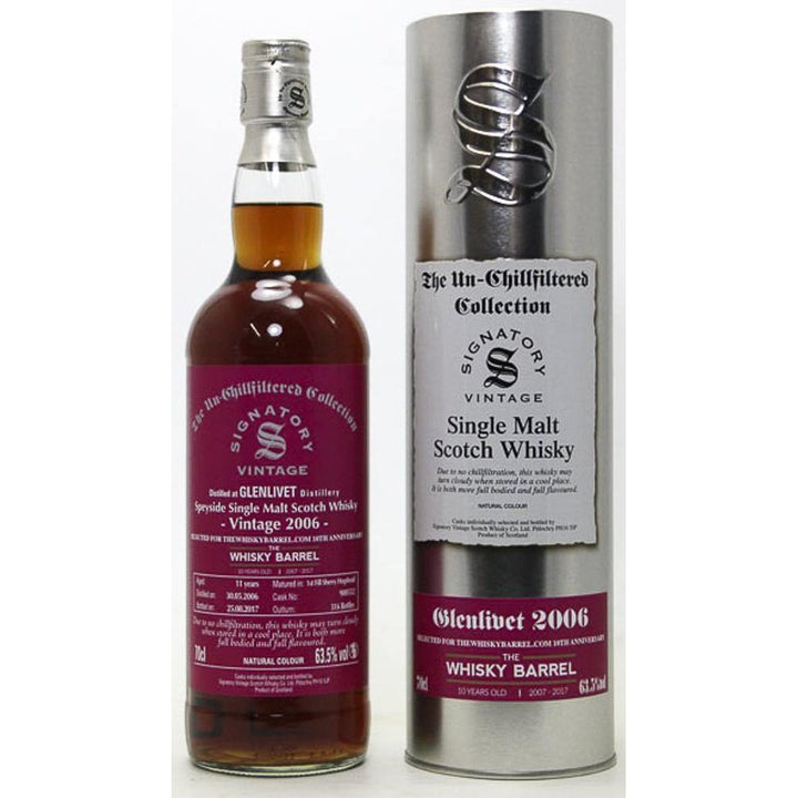 The Unfiltered Collection Signatory Glenlivet 2006 63.3% - EC128887 - The Really Good Whisky Company