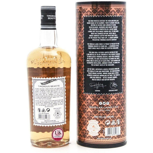 Timorous Beastie 18 Year Old Highland Blended Malt - Douglas Laing 70cl 46% - The Really Good Whisky Company