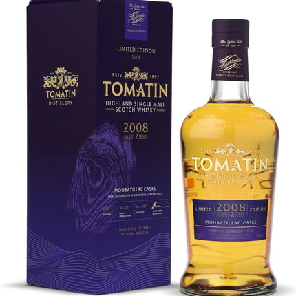 Tomatin 12 Year Old 2008 Monbazillac Cask Single Malt Scotch Whisky - 70cl 46%