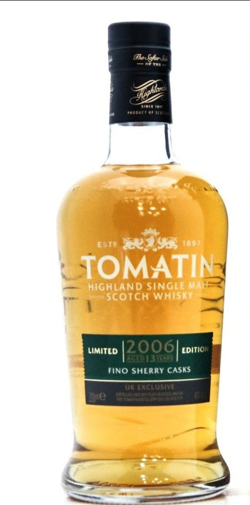 Tomatin 2006 13 Year Old Fino Sherry cask UK Exclusive Highland Single Malt Scotch Whisky - 70cl 46%