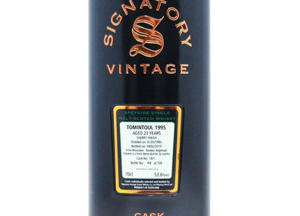 Tomintoul 1995 23 Year Old Sherry Finish Signatory Vintage - 70cl 53.6%