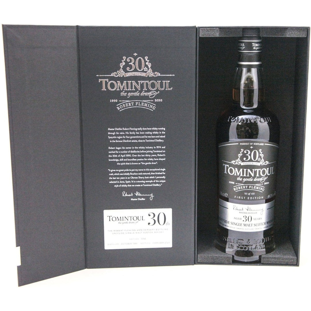 Tomintoul 30 Year Old Robert Fleming 30th Anniversary 1990 - 70cl 49.7