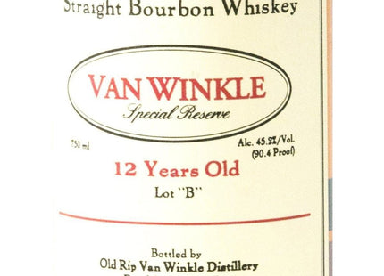 Van Winkle Special Reserve  "Lot B" 12 Year Old Bourbon Whiskey - The Really Good Whisky Company