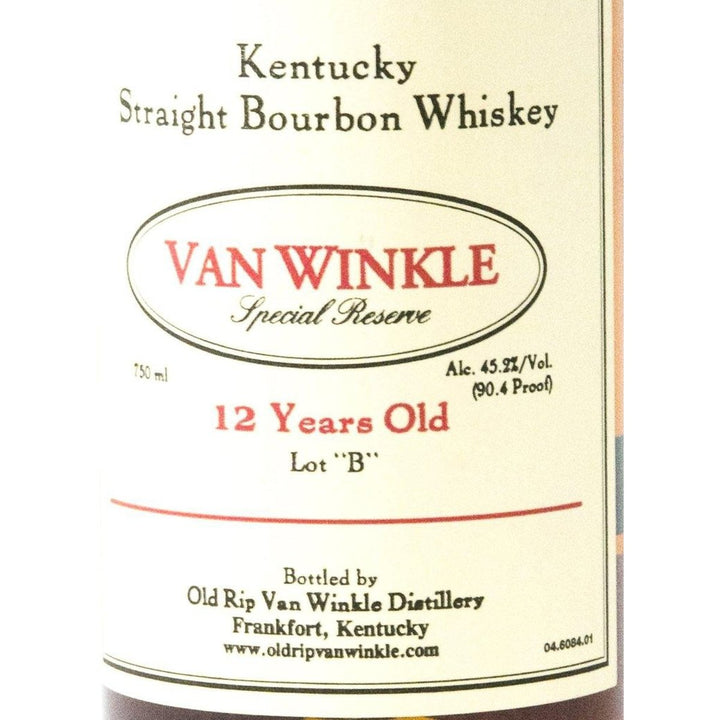 Van Winkle Special Reserve  "Lot B" 12 Year Old Bourbon Whiskey - The Really Good Whisky Company