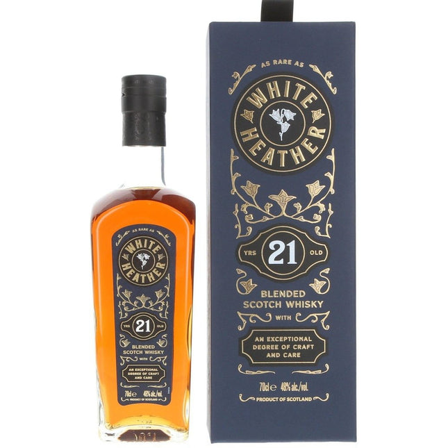 WHITE HEATHER 21 YEAR OLD BLENDED Scotch Whisky - 70cl - The Really Good Whisky Company