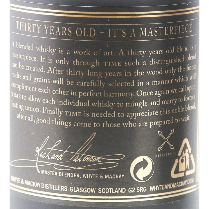 Whyte and Mackay - 30 Year Old - The Really Good Whisky Company