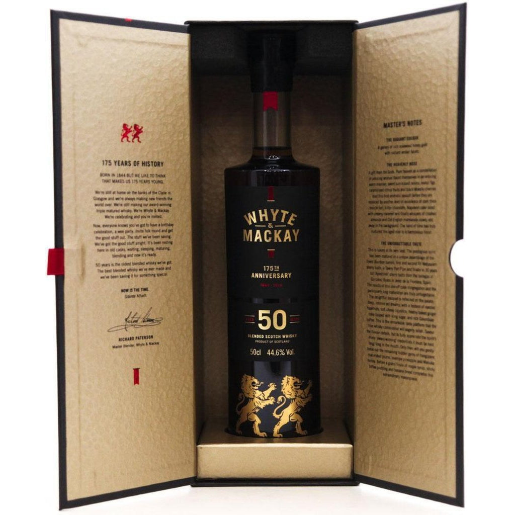 Whyte and MacKay 50 year old 175th Anniversary Whisky - 50cl - The Really Good Whisky Company